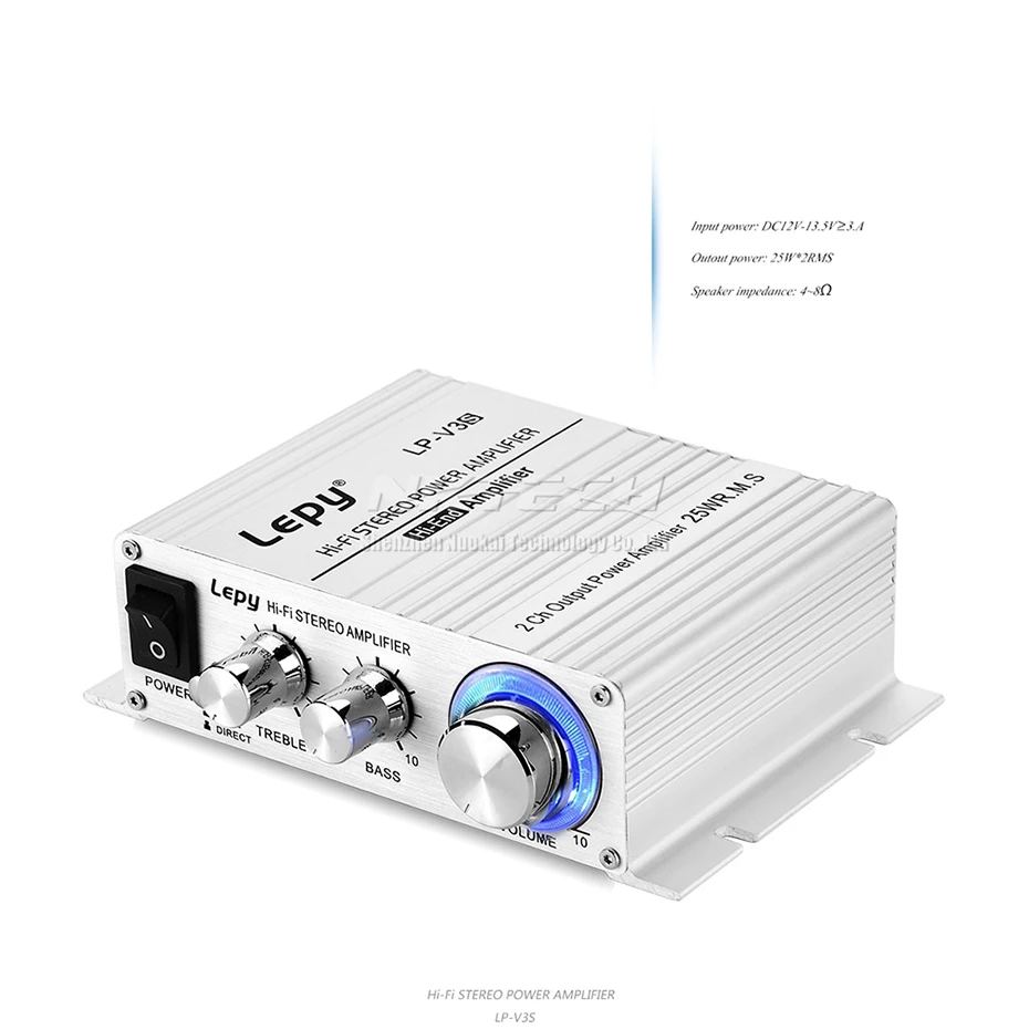 Цифровой плеер LP-V3S Lepy автомобильный мощный Hi-Fi стереоусилитель динамик 3 5 мм