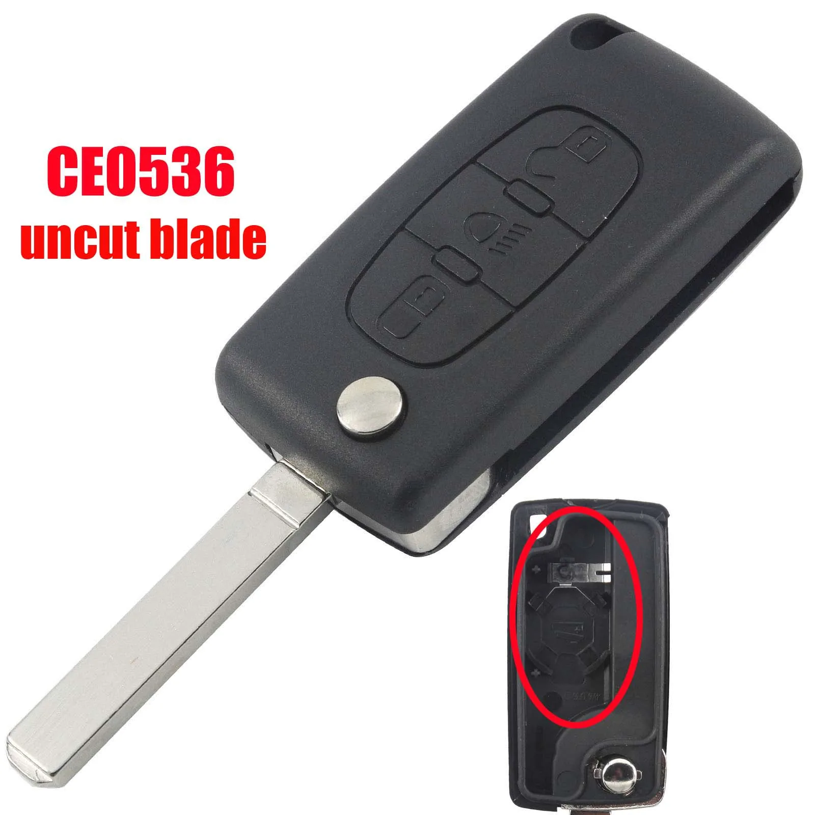 2B light CE536 VA2 Jingyuqin ключи чехол в виде ракушки для peugeot 307 407 308 607 для Citroen C2 C3 C4 C5 C6 C8 XSARA пика CE523 HU83 CE536 VA2 - Цвет: 2B light CE536 VA2