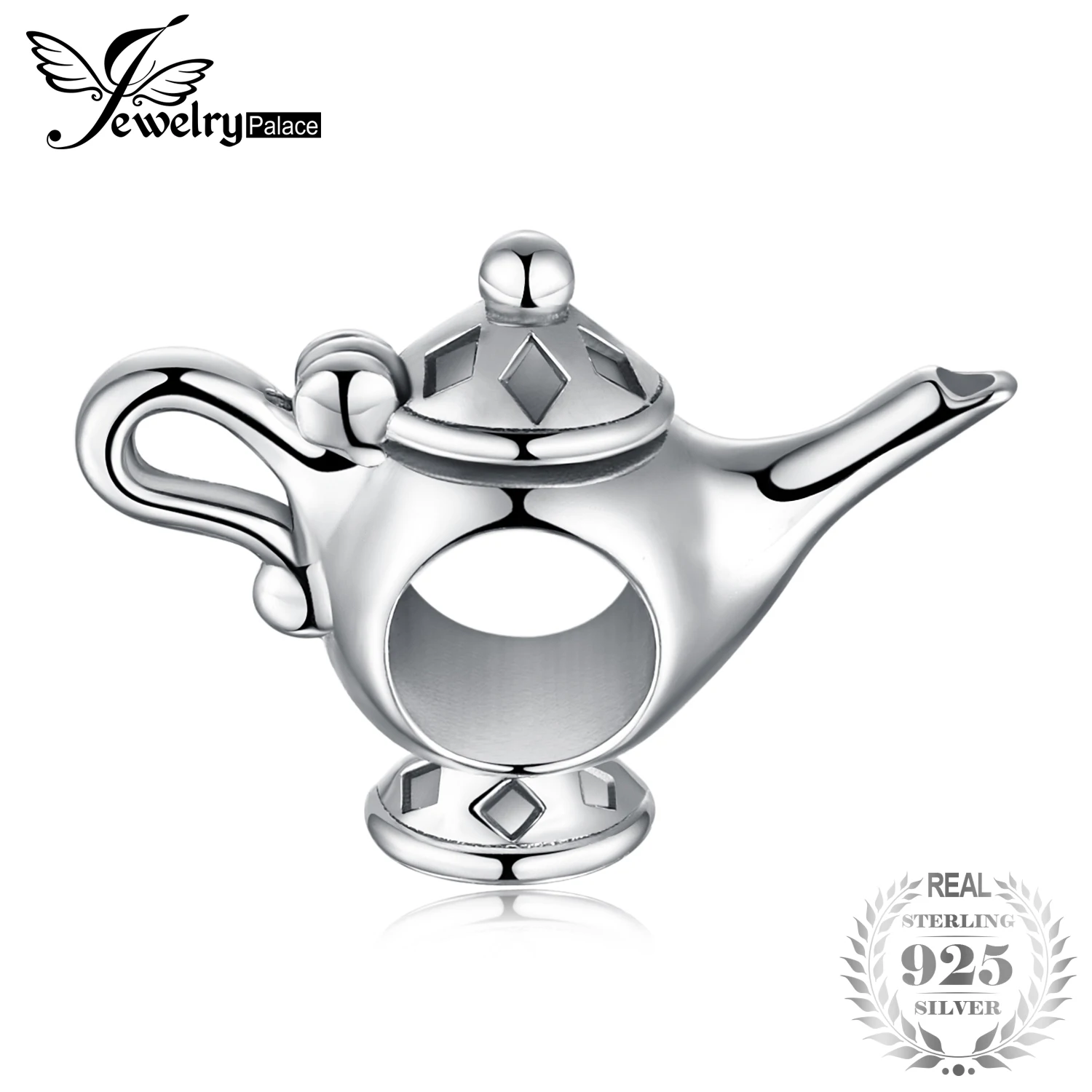 JewelryPalace Magic Lamp 925 Sterling Silver Beads Charms Fit Bracelets Bangles Fashion Women Jewelry DIY For | Украшения и
