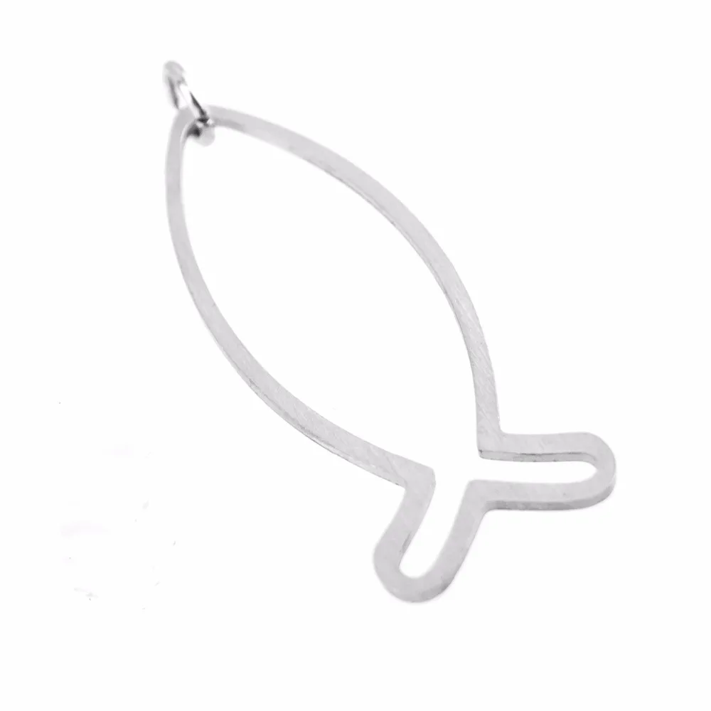 Risul рыбный профиль ожерелье линия рыба шарм Женская цепочка подарок нержавеющая