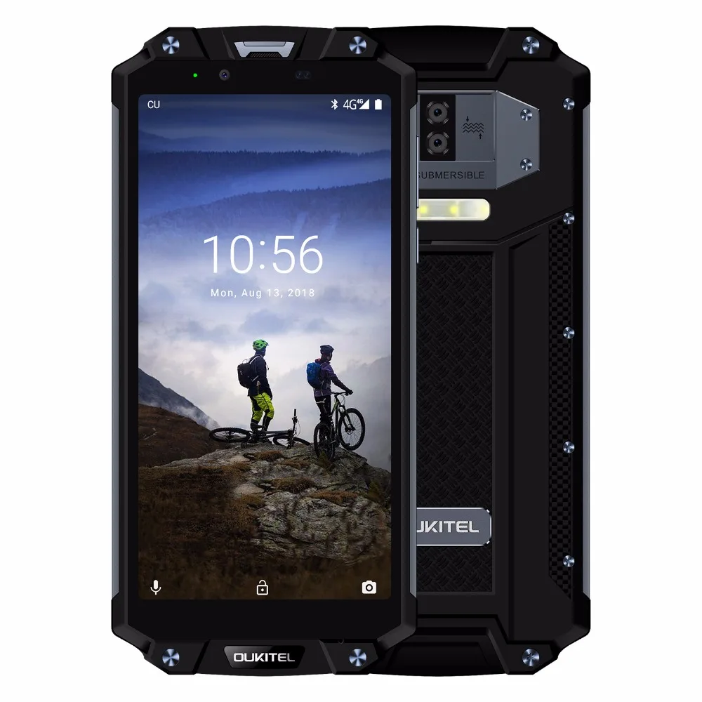 Ударопрочный смартфон OUKITEL WP2 4 ГБ+64 ГБ MT6750T восемь ядер 6 дюймовый дисплей 18:9 10000