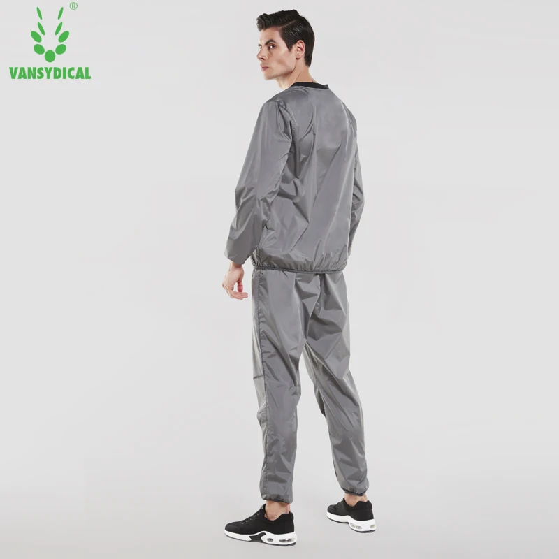 Для мужчин 2 шт. управлением наборы горячий пот Бодибилдинг костюмы с длинными