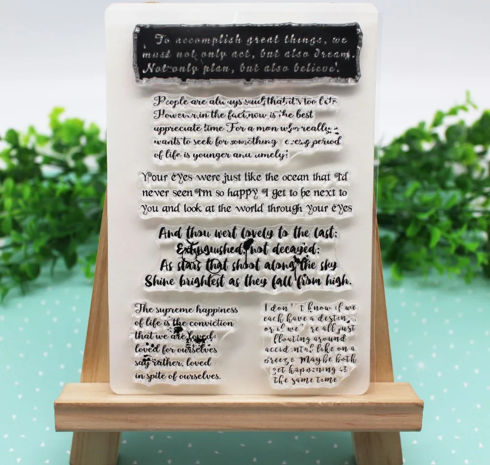 Прозрачные силиконовые штампы для скрапбукинга альбома открыток|Штампики| |