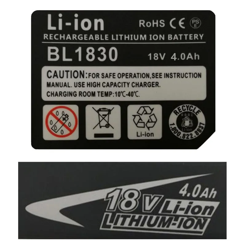 BL1830 пластиковый чехол для батареи PCB Защитная плата для зарядки коробка этикетка для MAKITA 18 в BL1850 3Ah 5Ah светодиодный индикатор литий-ионной батареи