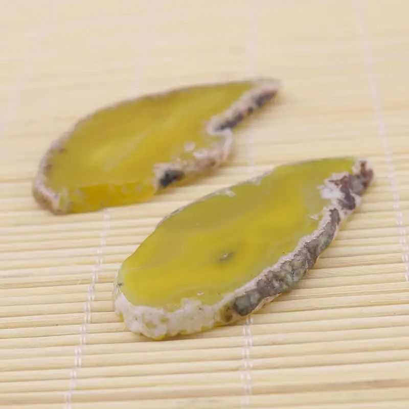 Оптовая продажа 1 шт./лот желтая крашеная подвеска подвески из натурального камня