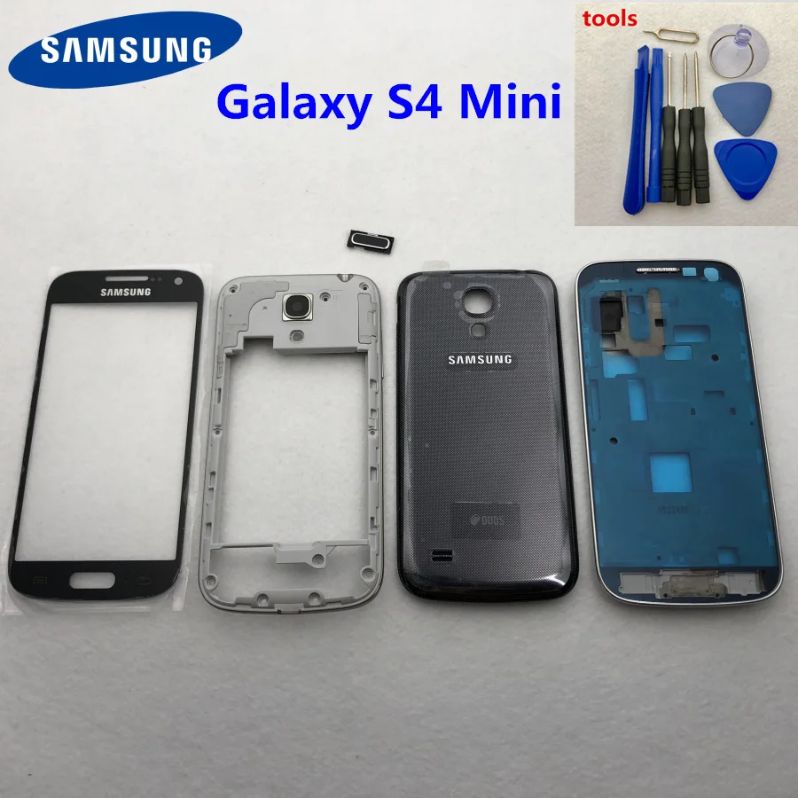 Чехол с полным покрытием корпуса для Samsung Galaxy S4 Mini i9190 i9195 i9192 передняя рамка