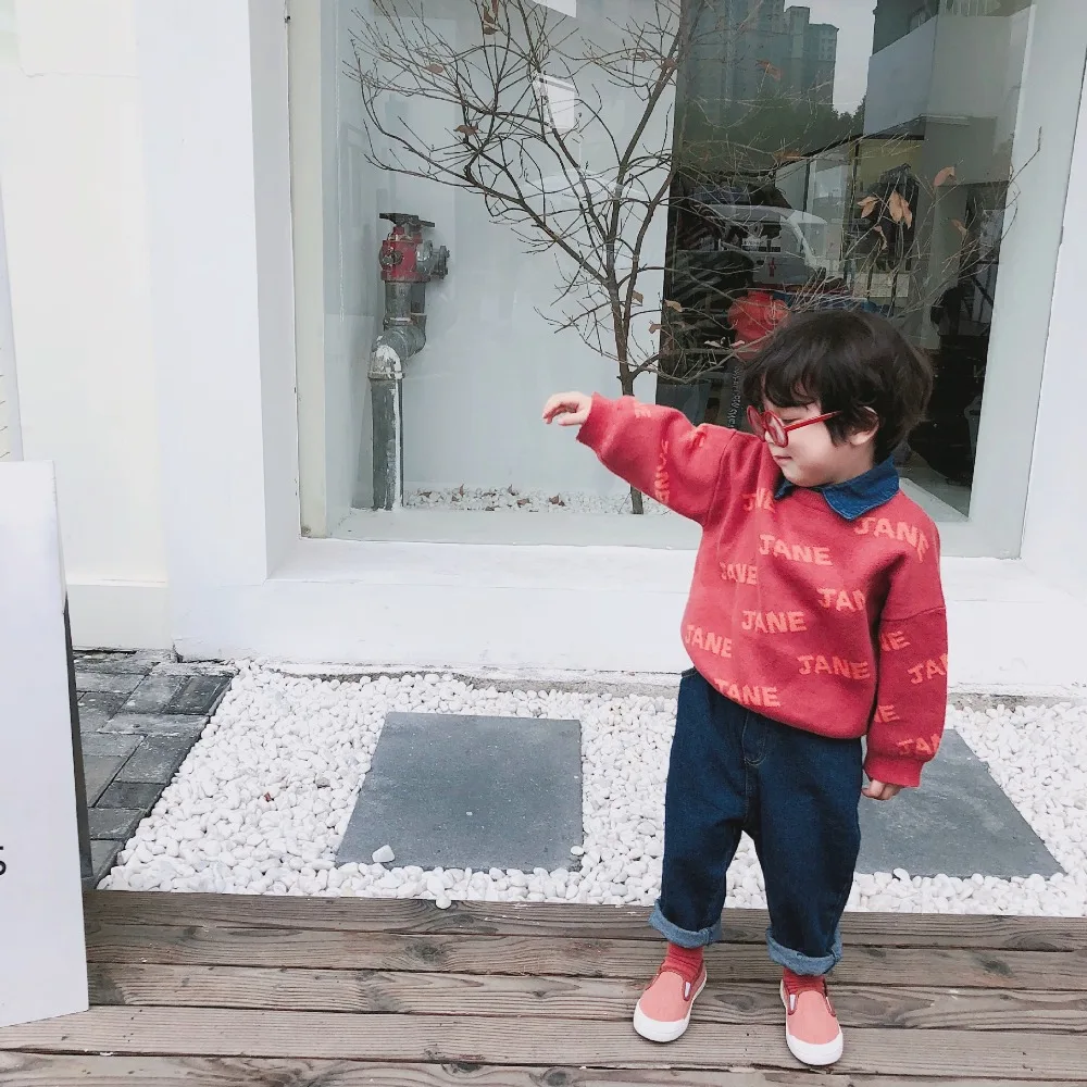 Bobo Chose зима дети вязаный свитер для маленьких девочек и мальчиков Джейн узор с