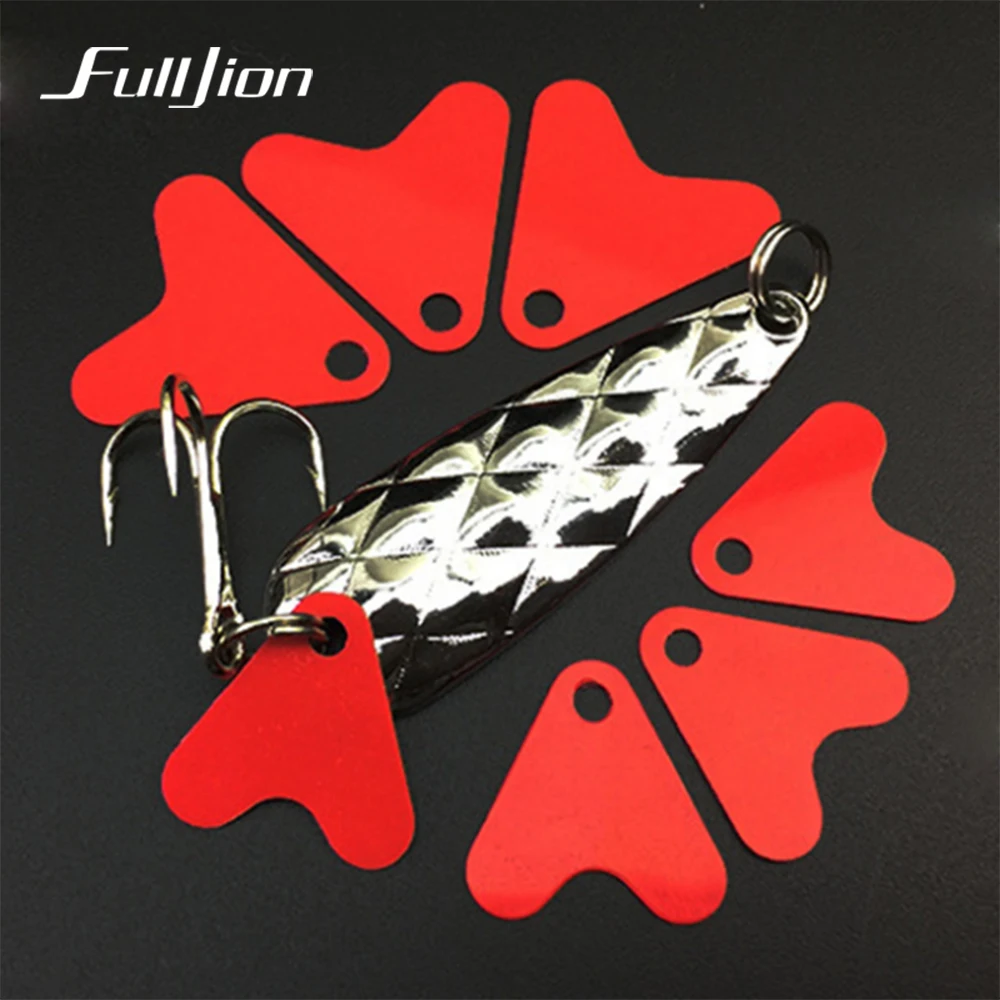 Fulljion 100 шт./лот пластиковый рыбий хвост для блесна форель ложка рыболовные
