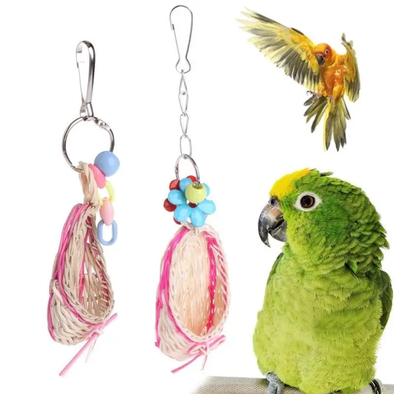 

Pet Toy Foraging Parrot For Hanging Cockatiels Budgie Parakeet Birds Toys Pet Toy Accseeories BT035