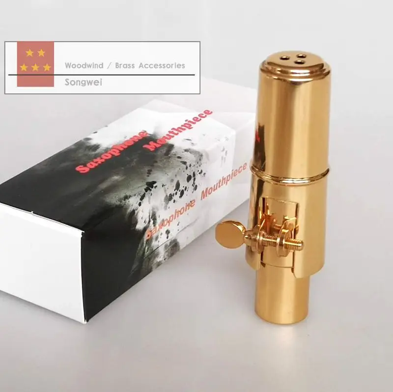 Отличные тенор альт сопрано sax металлические мундштук лигатуры и крышки 6