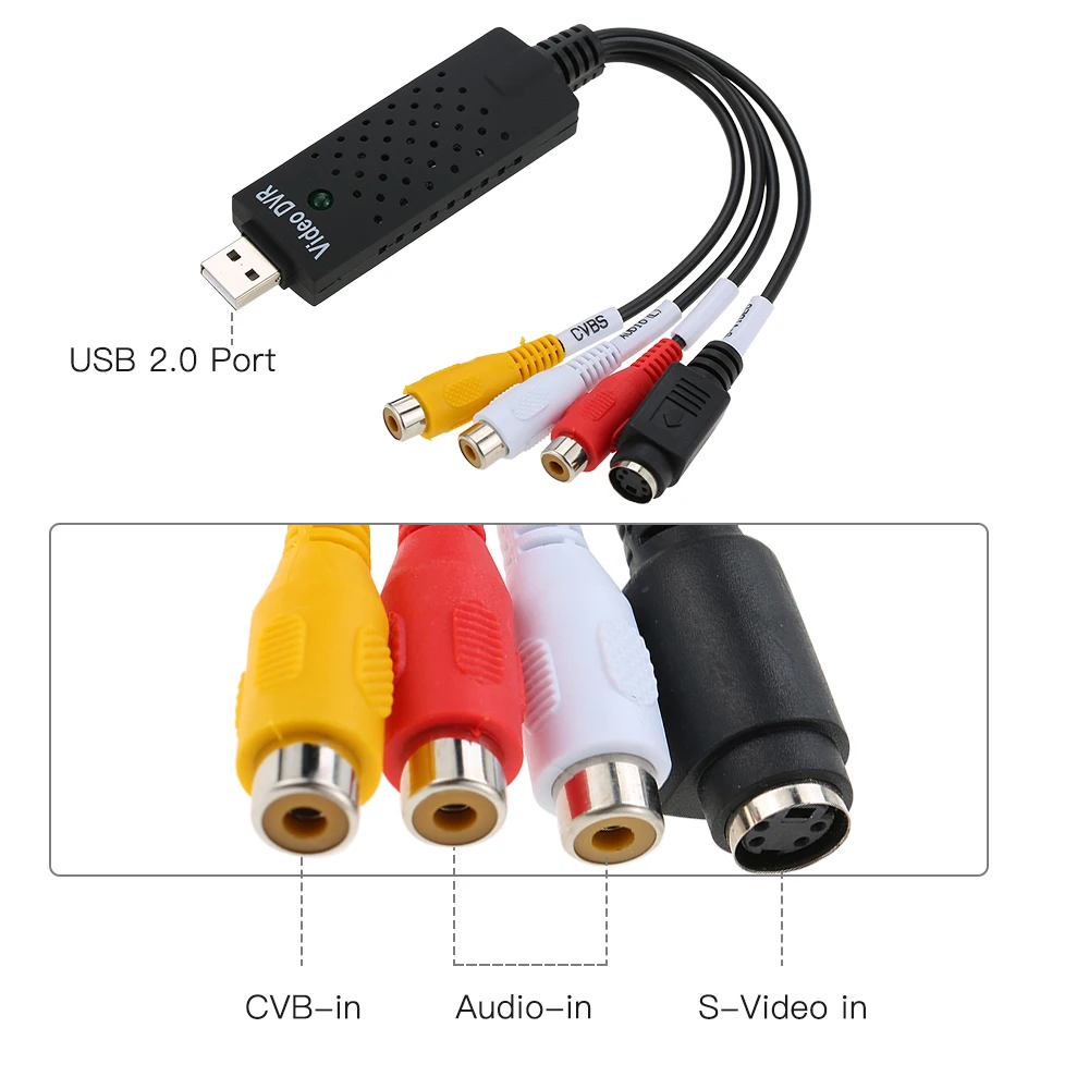 USB 2 0 DVR видео аудио камера видеонаблюдения записывающее устройство адаптер карта
