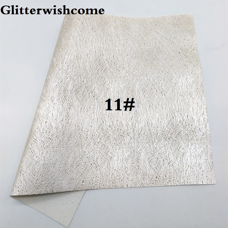 11 Glitterwishcome 21X29 см A4 размер винил для бантов блестящая кожа Fabirc искусственная кожа листы для бантов, GM112A - Цвет: 11