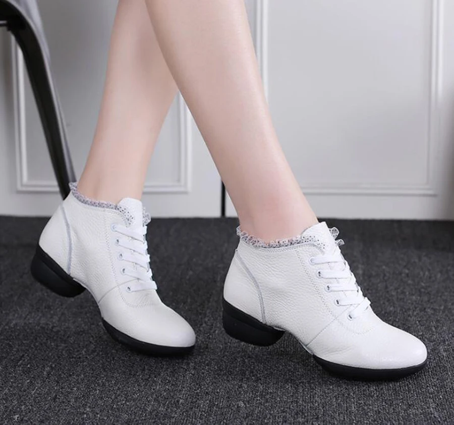 Professional Lace Leather Modern Increase 4CM High Shoes Women Wear Bottom Breathable Plus Velvet | Обувь