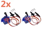 Шестерни SG92R 9g Micro Servo из нейлона и углеродного волокна, 2 шт., модернизированные SG90 Для радиоуправляемой модели автомобиля, авиамоделирования, запчасти для радиоуправляемого вертолета 450