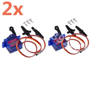 Шестерни SG92R 9g Micro Servo из нейлона и углеродного волокна, 2 шт., модернизированные SG90 Для радиоуправляемой модели автомобиля, авиамоделирования, запчасти для радиоуправляемого вертолета 450