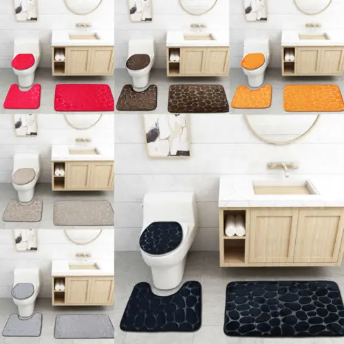 3 шт./комплект нескользящие накладки на крышку унитаза|Чехлы сиденья унитаза| |