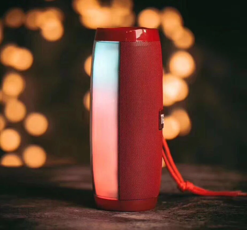 Hopestar TG157 10 Вт беспроводной Bluetooth динамик с красочным Светодиодный светильник наружная Портативная колонка TF с микрофоном Hands Free стерео Subw
