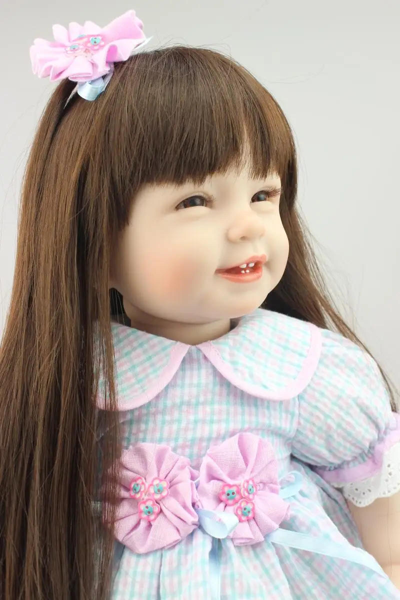 Кукла для новорожденных Реалистичная кукла принцессы с длинными волосами Bebe