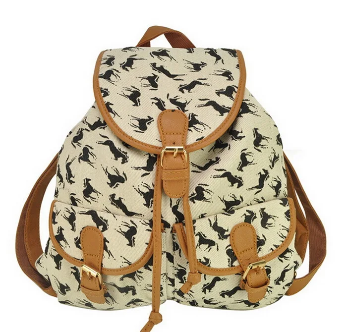 Лидер продаж Повседневное лошадь цветок геометрический животных печати холст