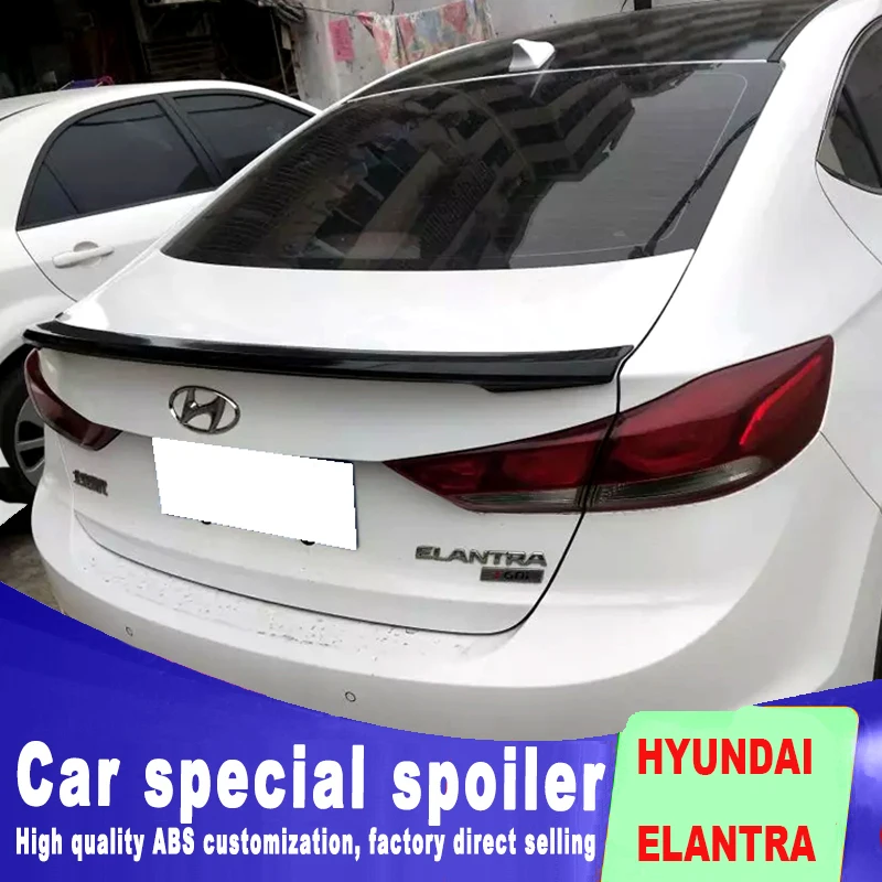 Дизайн, высокое качество, АБС-пластик, для,, режим для HYUNDAI ELANTRA, задний спойлер багажника, грунтовка