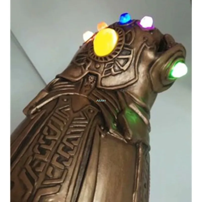 13 &quotМстители: Endgame Megamind танос Бесконечность Gauntlet со светодиодный подсветкой ПВХ