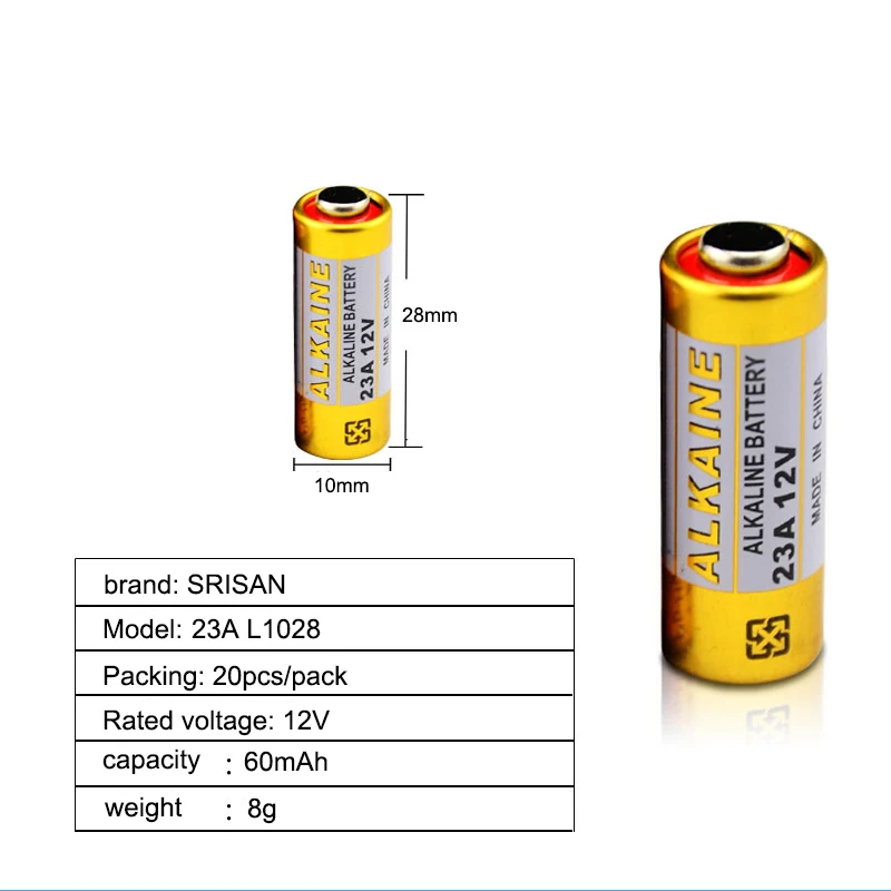 New 12pcs/Lot 23A12V Battery Small 23A 12V 21/23 A23 E23A MN21 MS21 V23GA L1028 Alkaline Dry | Электроника