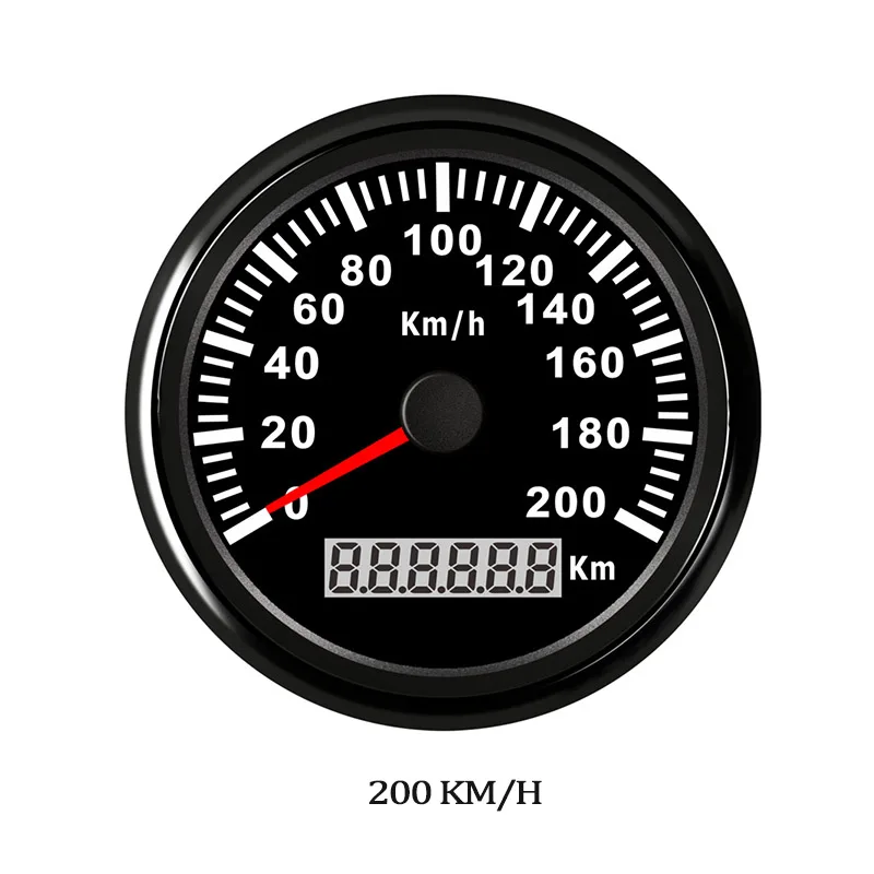 BN 200KMH Цифровой gps измеритель скорости 120 200 kmh красный светодиодный датчик скорости для Honda мотоцикла автомобиля лодки IP67 водонепроницаемый - Цвет: BN 200KMH