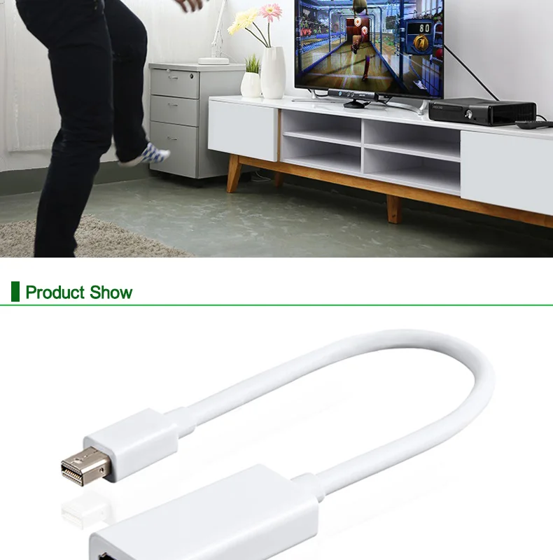 Новый мини Дисплей Порты и разъёмы HDMI Кабель адаптер Mini DP конвертер Thunderbolt