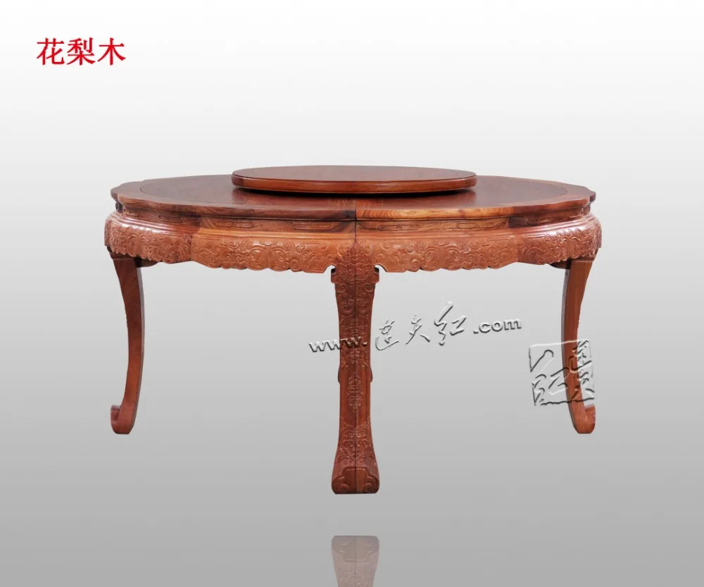 Обеденный стол Круглый из розового дерева 1 5 м|dining table|round dining tablesolid wood furniture |
