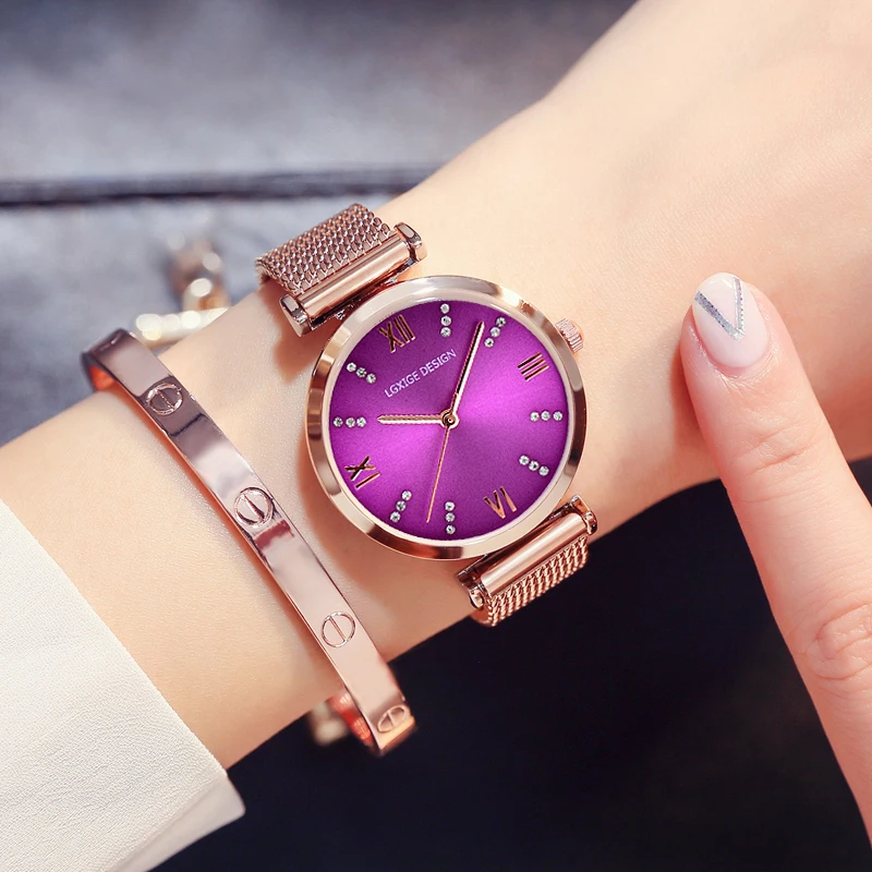 

Mesh Strap Women Watches Brand Luxury Fashion Quartz Ladies Wrist Watch 2018 Rose Gold Casual Watch Women Clock relogio feminino
