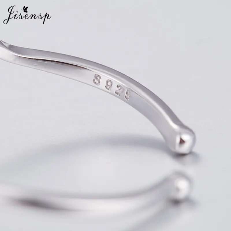 Jisensp новые ранние серебряные кольца с рисунком сердцебиения для женщин