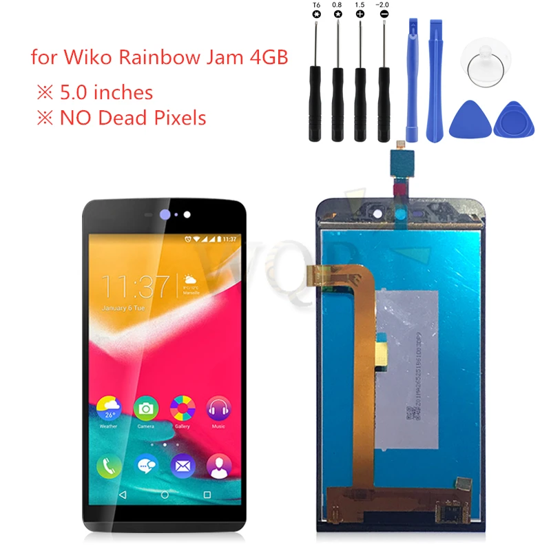 Для Wiko Rainbow Jam ЖК дисплей кодирующий преобразователь сенсорного экрана в сборе