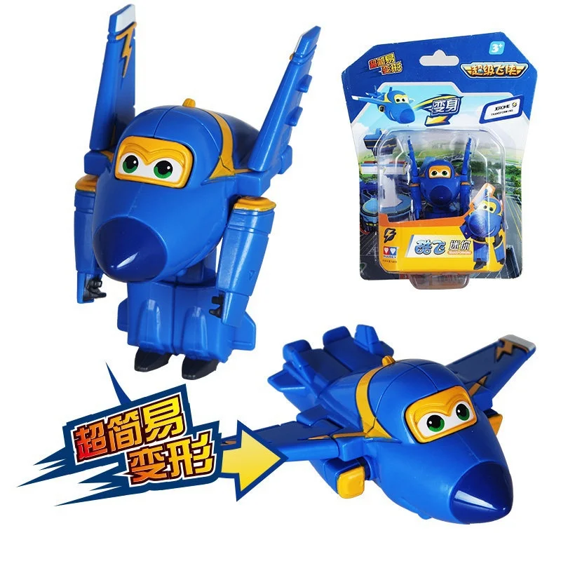 Super Wings Transforming Mini Planes 4pcs/ set Toys Funny Flux China Anime TV Animation Character Robot Action Figures Kids Gift | Игрушки и