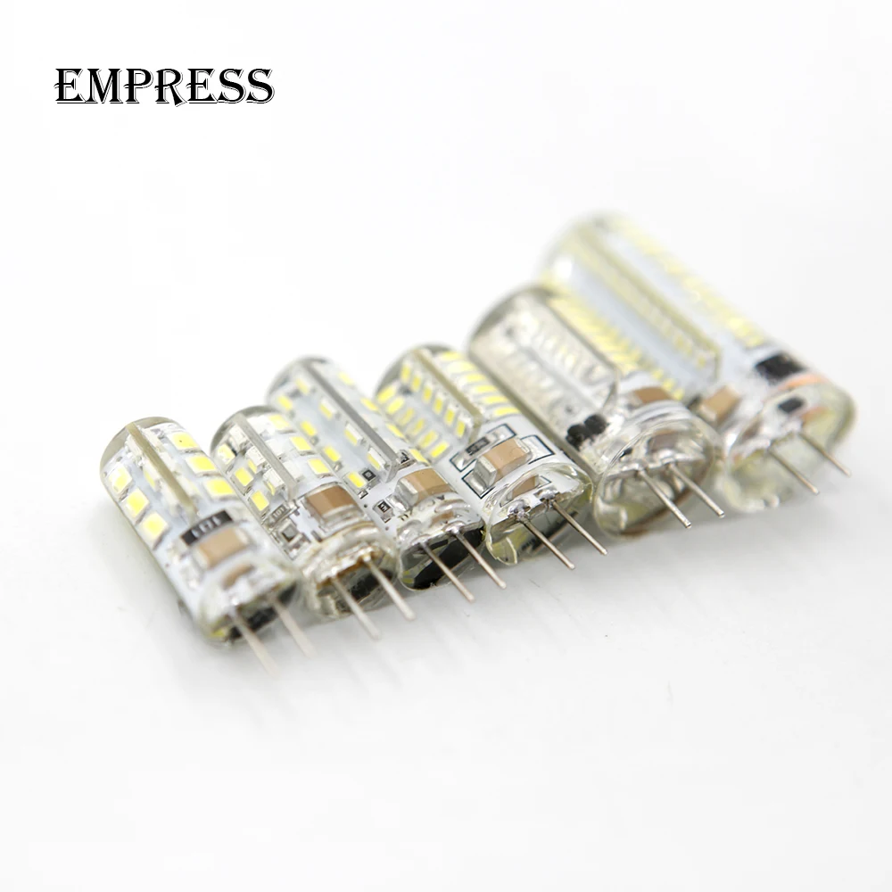 10 шт Led G4 лампы 220 V светодиодные лампочки AC DC 12 W 6 SMD 2835 3014 прожектор 360 Угол луча