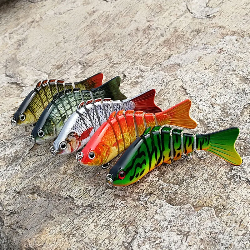 SEALURER 5 шт./лот 10 см 12 г рыболовные воблеры 7 сегментов Swimbait Crankbait Реалистичная
