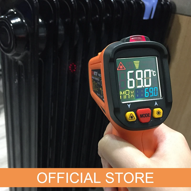 PEAKMETER PM6530B+ лазерный lcd цифровой ИК инфракрасный термометр измеритель температуры пистолет точечный-50~ 550 градусов Бесконтактный термометр