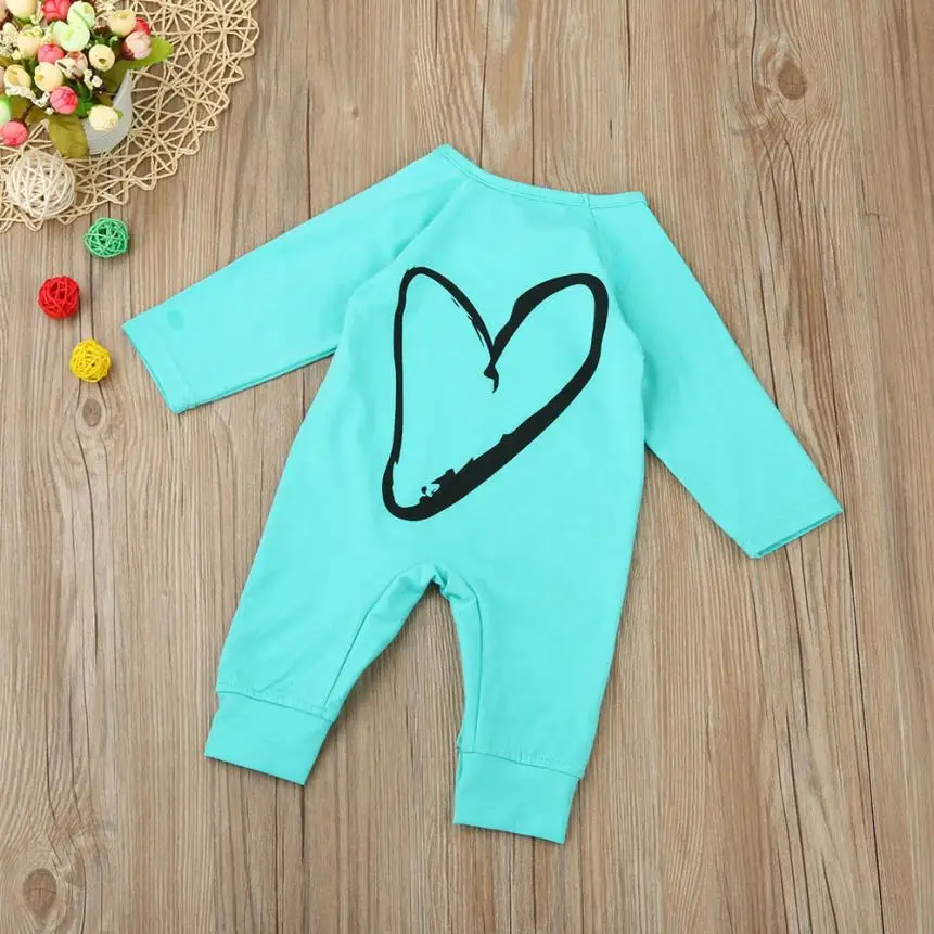 Комбинезон с принтом для новорожденных и маленьких мальчиков девочек комбинезон