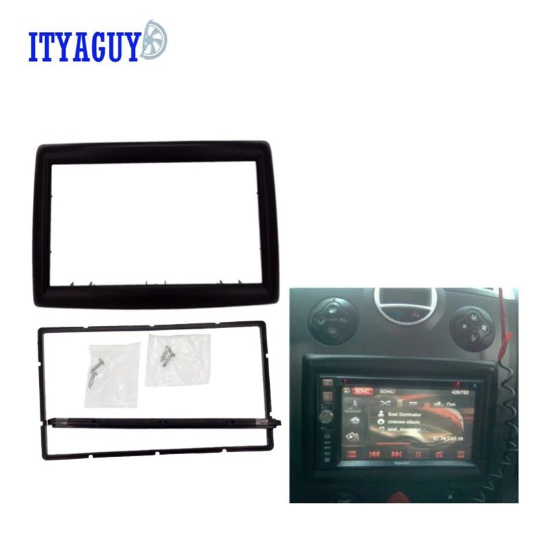 Fascias для RENAULT Megane II 2003-2009 Автомагнитола 2DIN рамка Стерео отделка комплект панель приборная панель установка Лицевая панель