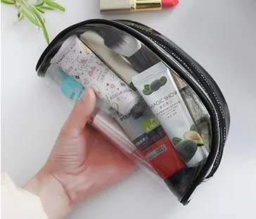 large Makeup bag QIAQU ПВХ сумка-Органайзер для макияжа Дорожная сумка для хранения туалетных принадлежностей для купания Женская водонепроницаемая сумка для мытья квадратная прозрачная косметичка - Цвет: large Makeup bag