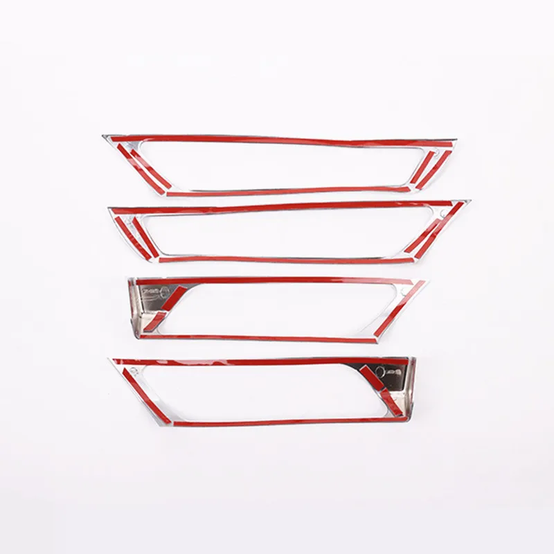 

Car Styling Chrome Door Handle Frame Decorative Cover Sticker Trim For BMW X3 X4 F25 F26 Interior Doorknob Strips Accessories