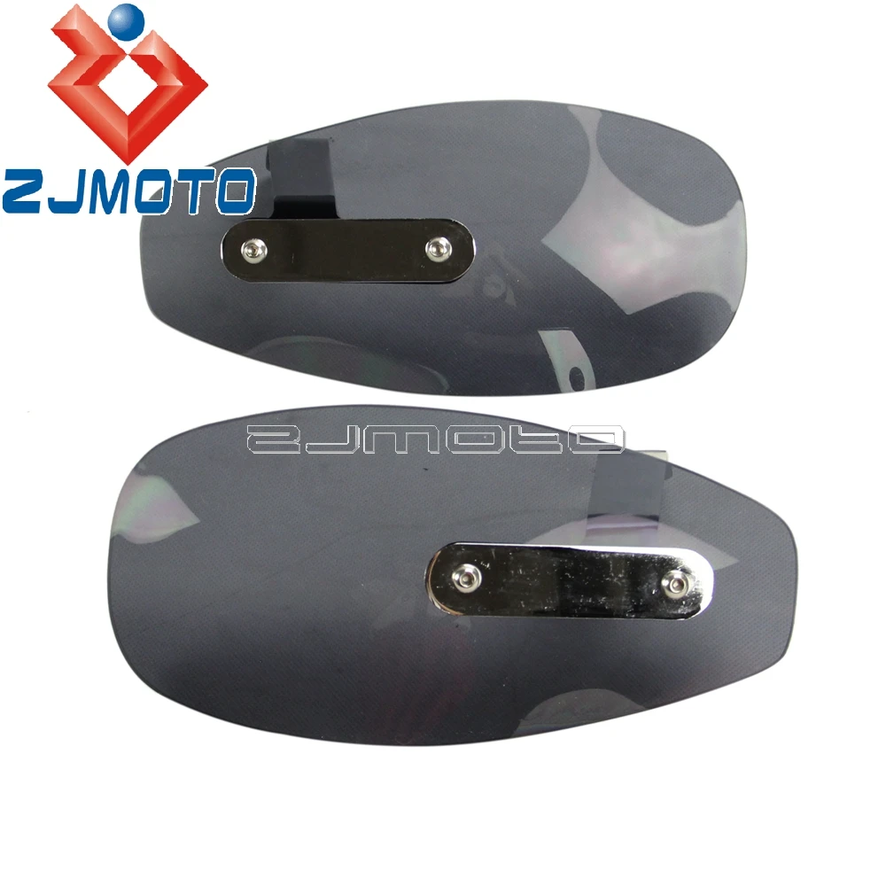 Фото ZJMOTO ABS пластик 8 мм 10 мм Универсальная мотоциклетная защита от дыма, защита от ветра, защита от ветра для чопперов, крейсеров, туров №5