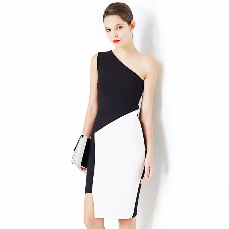 2016 Women Clothes New Style Sexy Slim Sleeveless Asymmetrical Bodycon Mini Party Night Evening Vestidos Dress LYQ176 |