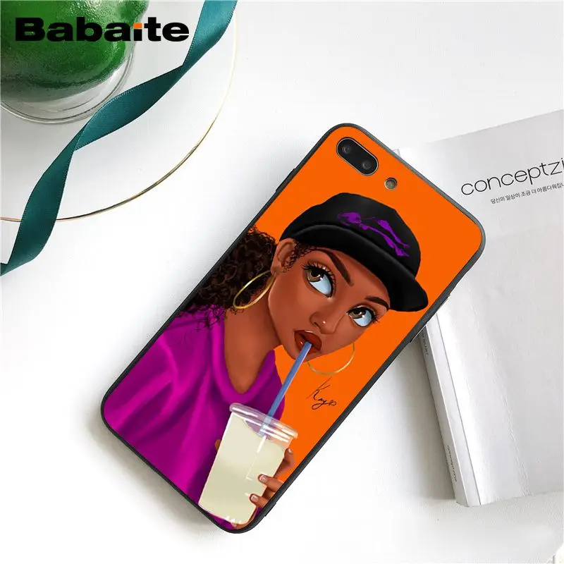 Чехол для телефона Queen афро меланин Poppin Girl iphone 11 12 Pro Max X XS MAX 6 6S 7 7plus 8 8Plus 5S XR 12mini |