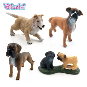 Ферма птица моделирование колли собака мелких животных модель Фигурка пластиковый набор игрушек статуя домашний Декор подарок для детей