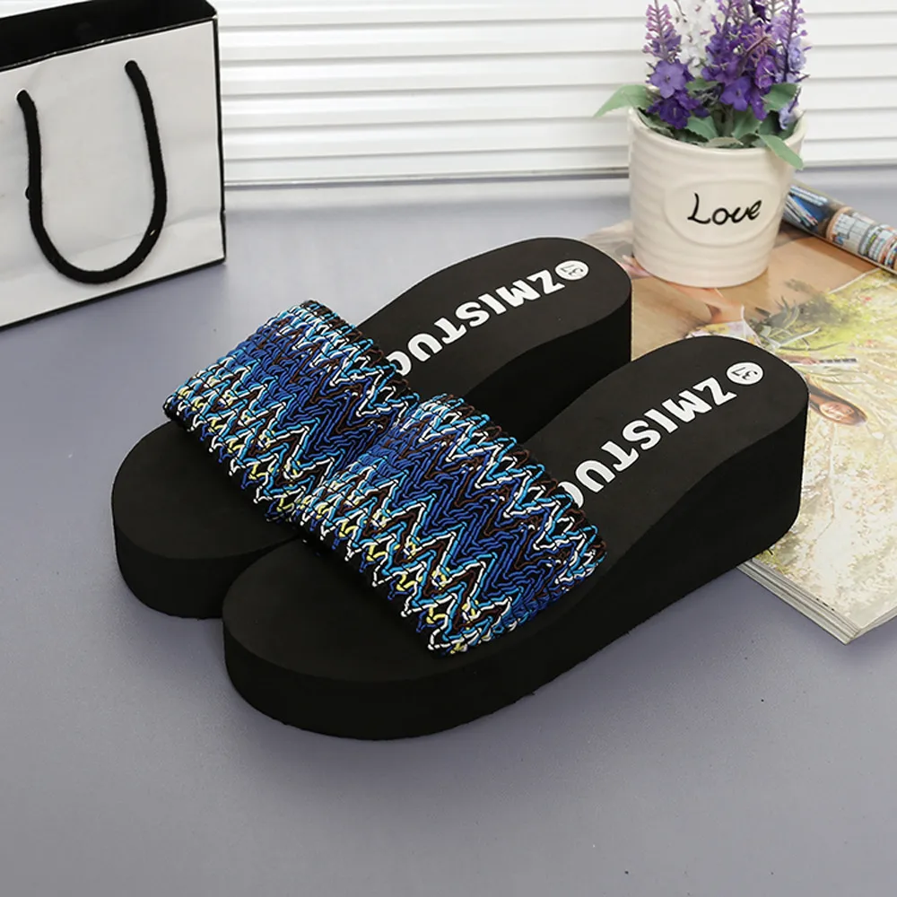 Женские модные шлепанцы в национальном стиле летние женские вьетнамки на