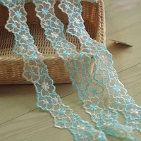 2yardslot 4 5cm wide embroidered flower floral tulle lace trim lace ribbonbeautiful