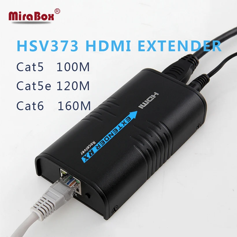 Mirabox HSV373 HDMI Transmitter Extender Splitter Support 1080p Work TX Over TCP/IP UTP/STP CAT5e/6 Rj45 LAN | Электроника