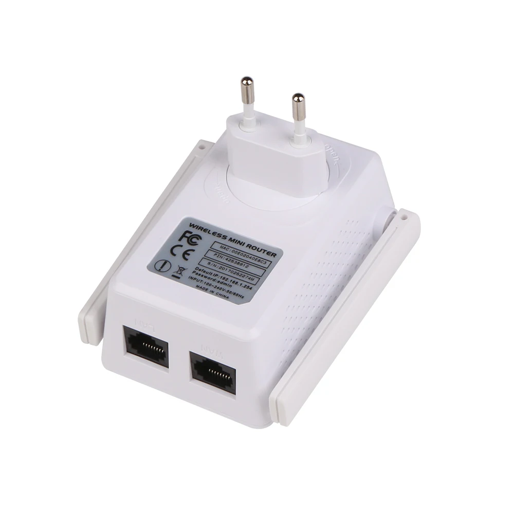 300 Мбит/с двойной порт RJ45 Mni беспроводной маршрутизатор AP ретранслятор адаптер Wi Fi