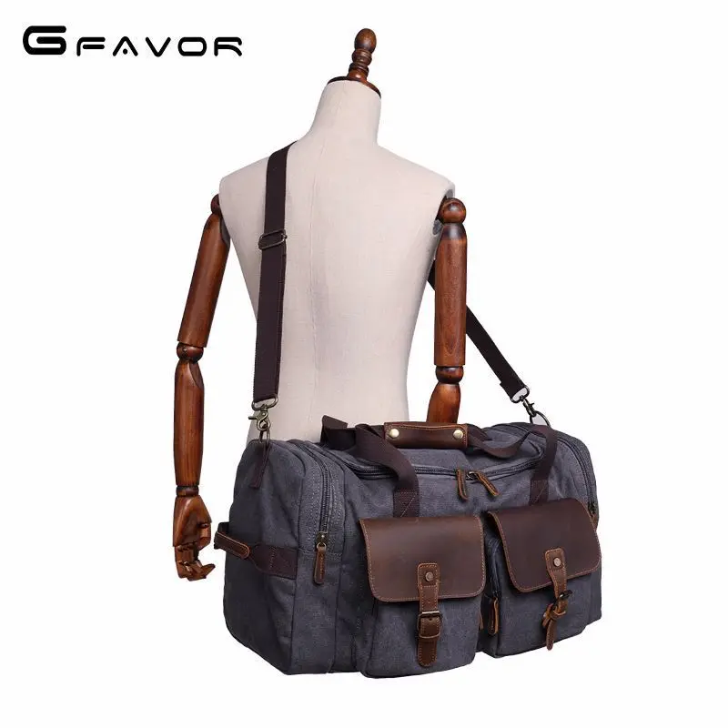 

Outdoor Camping Travel Canvas Restore Ancient Bag Man Handbag Leisure Time Wear-resisting Single Shoulder Span Luggage Package