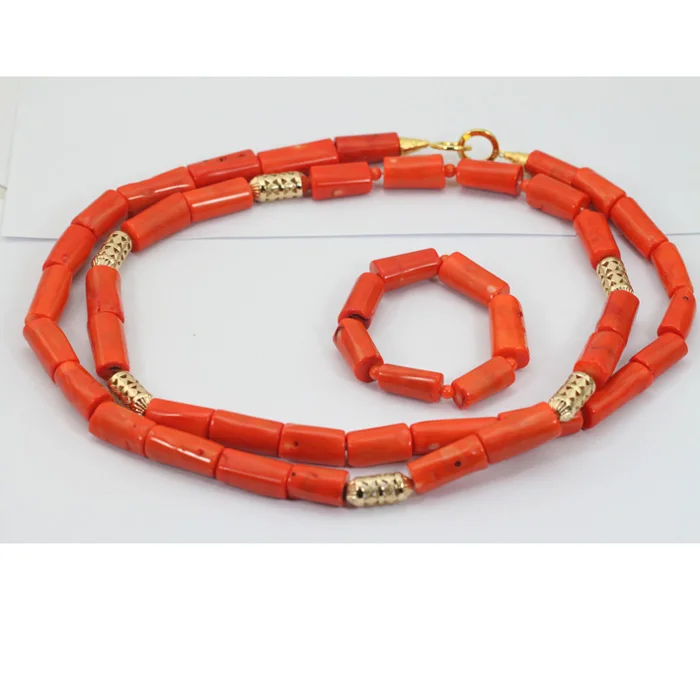 Рождественский подарок 2017 комплект ювелирных изделий из коралловых бусин и